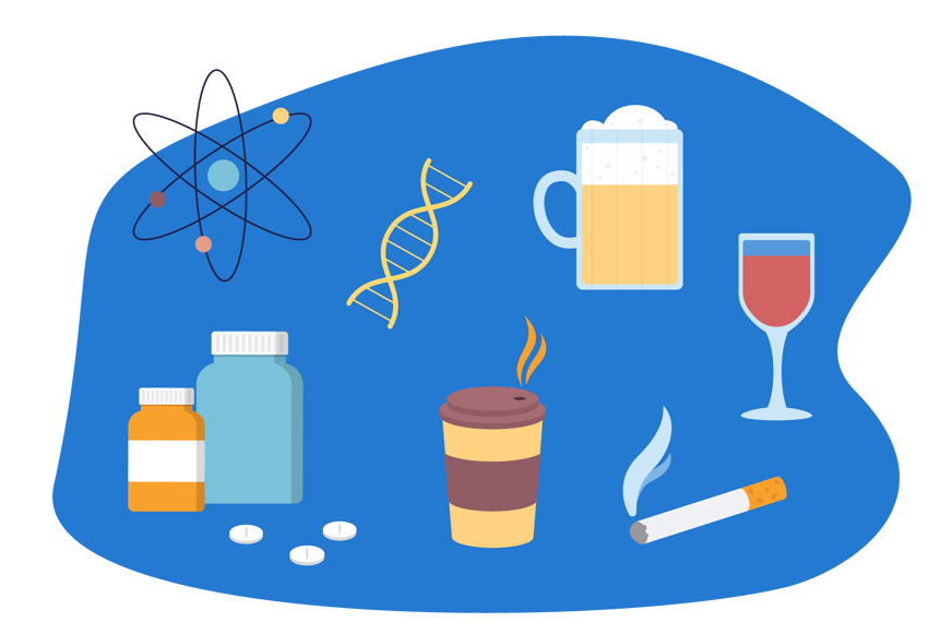 Food and stress - unhealthy lifestyle
